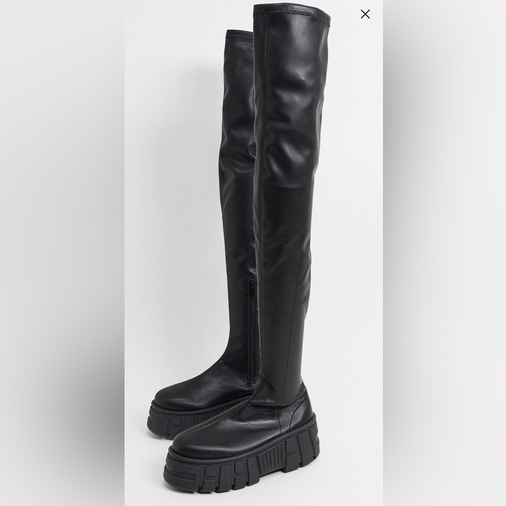 Asos Kellie chunky over the knee boots
